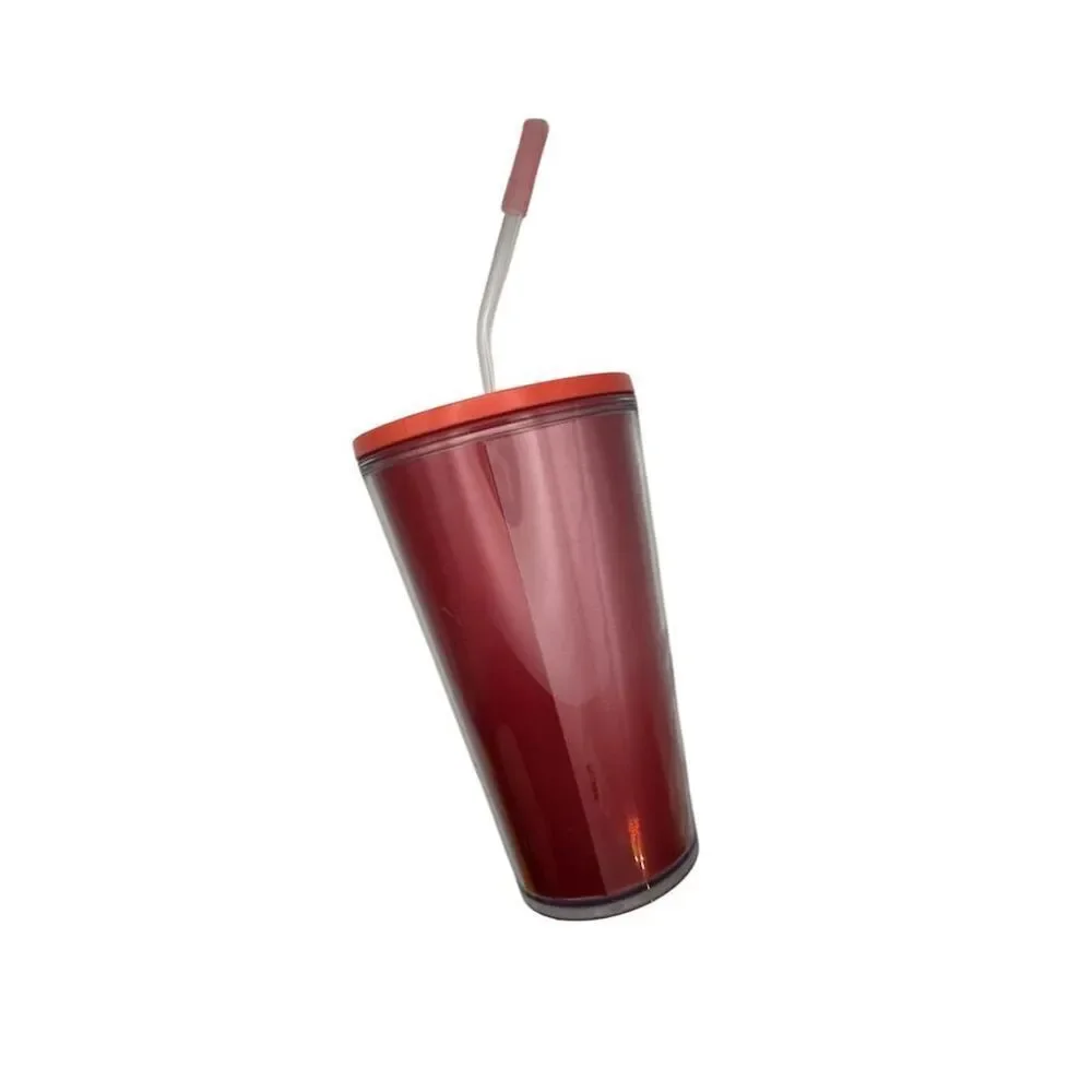 Starbucks 2019 Winter Holographic Cold Cup Tumbler Red Pink
